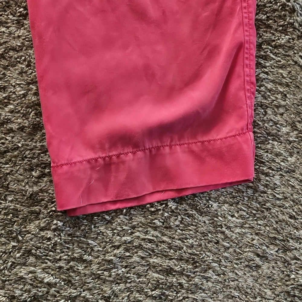 Ann Taylor Factory Belted High Rise Ankle Pants Red Size 10 - Picture 3 of 9